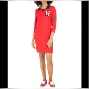 Tommy Hilfiger Red Dress with Navy Details